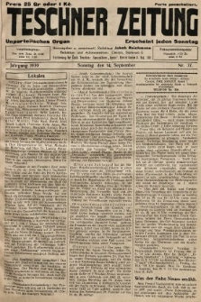 Teschner Zeitung : unparteiisches Organ. 1930, nr 37