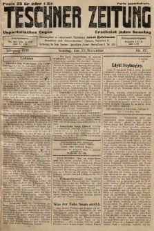 Teschner Zeitung : unparteiisches Organ. 1930, nr 47