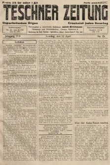 Teschner Zeitung : unparteiisches Organ. 1931, nr 15