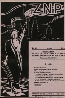 ZNP : organ Krakowskiego Okręgu Związku Nauczycielstwa Polskiego. 1934/1935, nr 3
