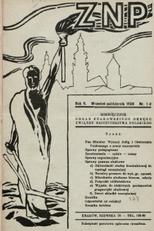 ZNP : organ Krakowskiego Okręgu Związku Nauczycielstwa Polskiego. 1936/1937, nr 1-2