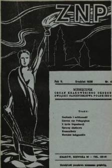 ZNP : organ Krakowskiego Okręgu Związku Nauczycielstwa Polskiego. 1936/1937, nr 4