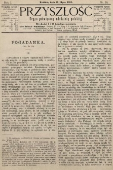 Przyszłość : organ poświęcony młodzieży polskiej. 1883, nr 14