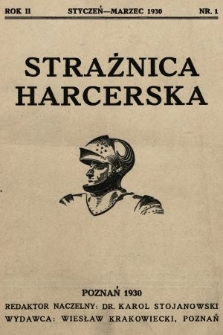 Strażnica Harcerska. 1930, nr 1