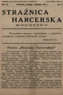 Strażnica Harcerska. 1935, nr 8