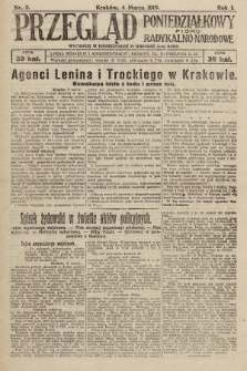 Przegląd Poniedziałkowy : pismo radykalno-narodowe. 1919, nr 3