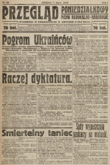 Przegląd Poniedziałkowy : pismo radykalno-narodowe. 1919, nr 20