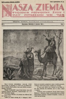 Nasza Ziemia : tygodnik poświęcony życiu i potrzebom wsi. 1928, nr 2