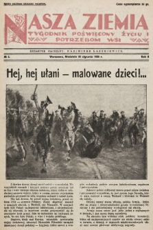Nasza Ziemia : tygodnik poświęcony życiu i potrzebom wsi. 1928, nr 5