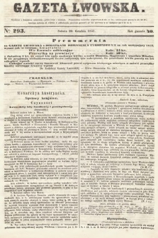 Gazeta Lwowska. 1851, nr 293