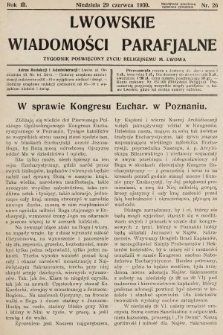 Lwowskie Wiadomości Parafialne : tygodnik poświęcony życiu religijnemu m. Lwowa. 1930, nr 26