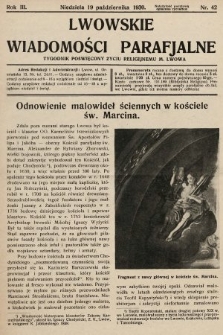 Lwowskie Wiadomości Parafialne : tygodnik poświęcony życiu religijnemu m. Lwowa. 1930, nr 42