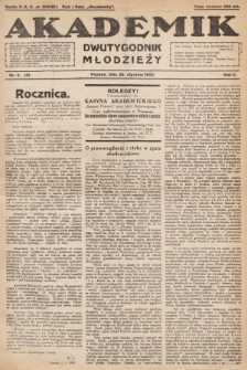 Akademik : dwutygodnik młodzieży. R. 2. 1923, nr 2