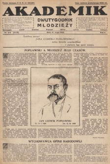 Akademik : dwutygodnik młodzieży. R. 2. 1923, nr 8-9