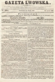 Gazeta Lwowska. 1851, nr 294