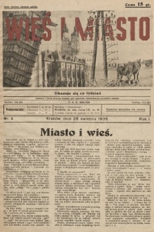 Wieś i Miasto : tygodnik apolityczny. 1935, nr 3
