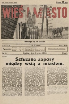 Wieś i Miasto : tygodnik apolityczny. 1935, nr 4