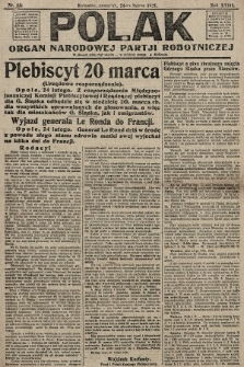 Polak : organ Narodowej Partii Robotniczej. 1921, nr 44