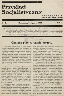 Przegląd Socjalistyczny. 1932, nr 2