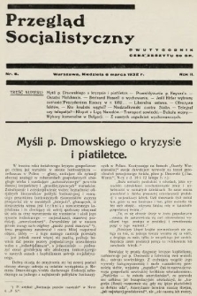 Przegląd Socjalistyczny. 1932, nr 6