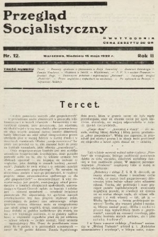 Przegląd Socjalistyczny. 1932, nr 12