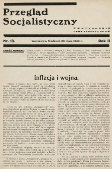Przegląd Socjalistyczny. 1932, nr 13