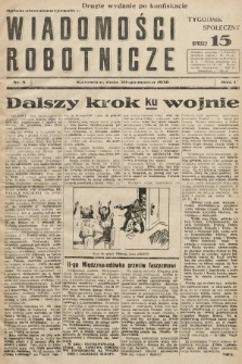 Wiadomości Robotnicze : tygodnik społeczny. 1936, nr 8