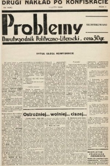 Problemy : dwutygodnik polityczno-literacki. 1935, nr 5 (6) (drugi nakład po konfiskacie)