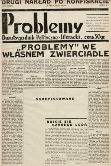 Problemy : dwutygodnik polityczno-literacki. 1935, nr 9 (10) (drugi nakład po konfiskacie )