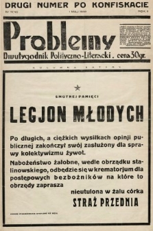 Problemy : dwutygodnik polityczno-literacki. 1935, nr 11 (12) (drugi numer po konfiskacie)