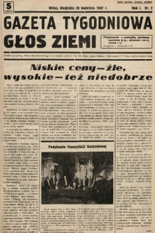 Gazeta Tygodniowa : głos ziemi. 1937, nr 2