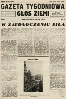 Gazeta Tygodniowa : głos ziemi. 1937, nr 8