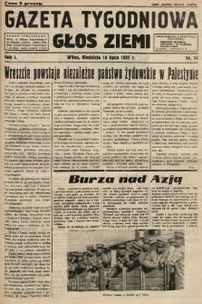 Gazeta Tygodniowa : głos ziemi. 1937, nr 14