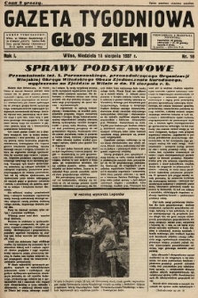 Gazeta Tygodniowa : głos ziemi. 1937, nr 18