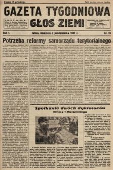 Gazeta Tygodniowa : głos ziemi. 1937, nr 25