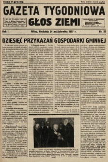 Gazeta Tygodniowa : głos ziemi. 1937, nr 28