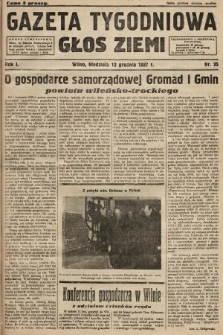 Gazeta Tygodniowa : głos ziemi. 1937, nr 35