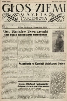 Głos Ziemi : gazeta tygodniowa. 1938, nr 4
