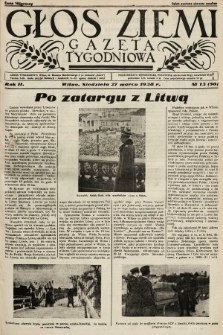 Głos Ziemi : gazeta tygodniowa. 1938, nr 13
