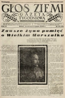 Głos Ziemi : gazeta tygodniowa. 1938, nr 19