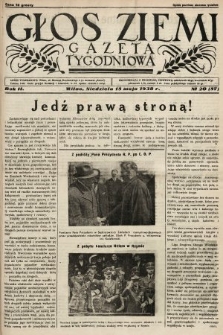 Głos Ziemi : gazeta tygodniowa. 1938, nr 20