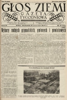 Głos Ziemi : gazeta tygodniowa. 1938, nr 37