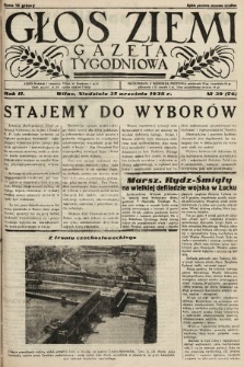 Głos Ziemi : gazeta tygodniowa. 1938, nr 39