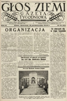 Głos Ziemi : gazeta tygodniowa. 1938, nr 44