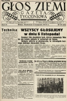 Głos Ziemi : gazeta tygodniowa. 1938, nr 45
