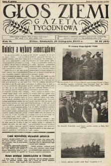 Głos Ziemi : gazeta tygodniowa. 1938, nr 47