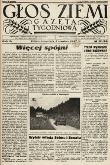 Głos Ziemi : gazeta tygodniowa. 1938, nr 49
