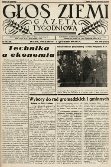 Głos Ziemi : gazeta tygodniowa. 1938, nr 50