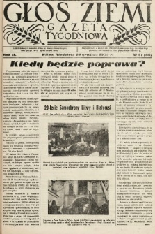 Głos Ziemi : gazeta tygodniowa. 1938, nr 51