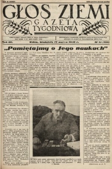 Głos Ziemi : gazeta tygodniowa. 1939, nr 12